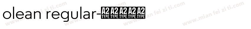 olean regular字体转换